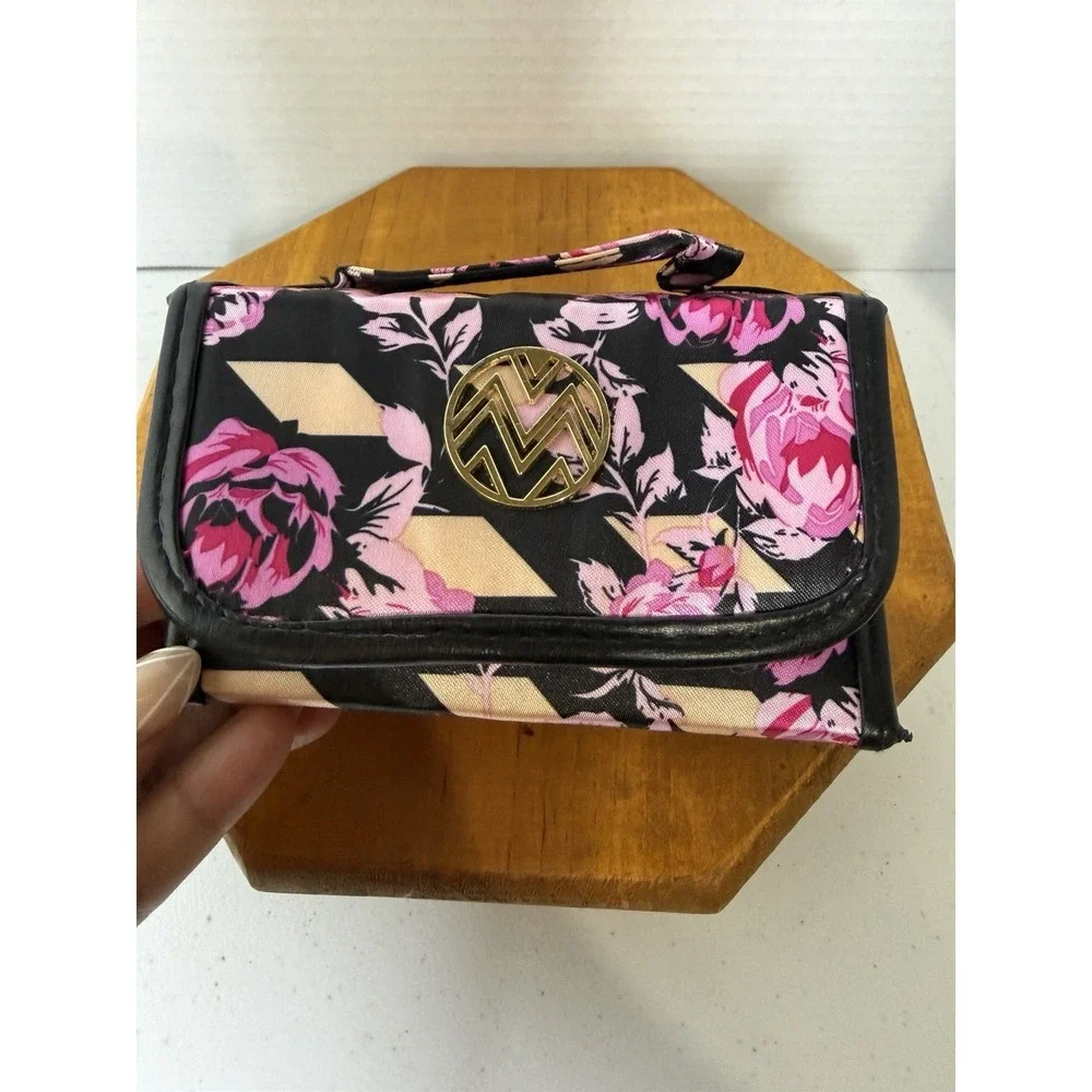 Macbeth Collection‎ Margaret Josephs Floral Travel Jewelry Organizer Roll Case